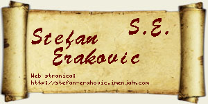 Stefan Eraković vizit kartica